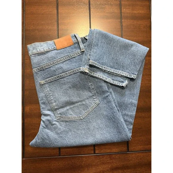 J Crew Womens High-Rise Peggy Tapered Jean Size 30 Authentic Blue Wash Barrel - Picture 10 of 11
